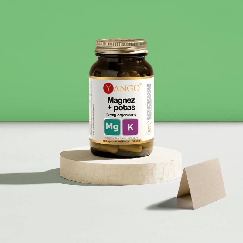 Magnez + potas - formy organiczne – 90 kaps.