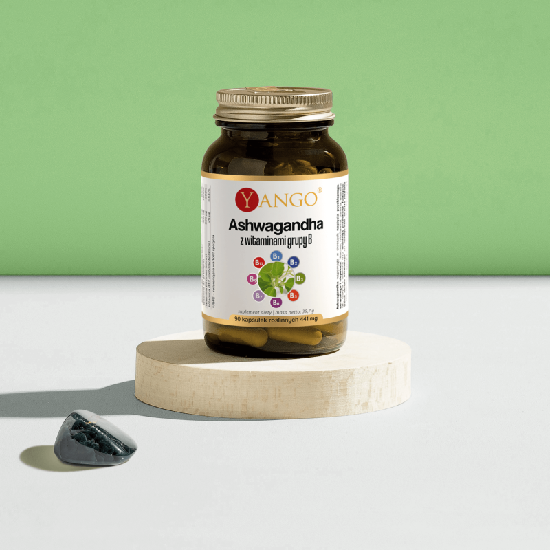 Ashwagandha z witaminami grupy B – 90 kaps.