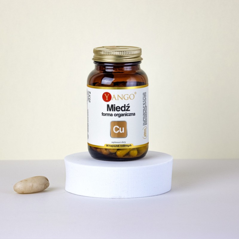 Miedź – forma organiczna – 90 kaps.