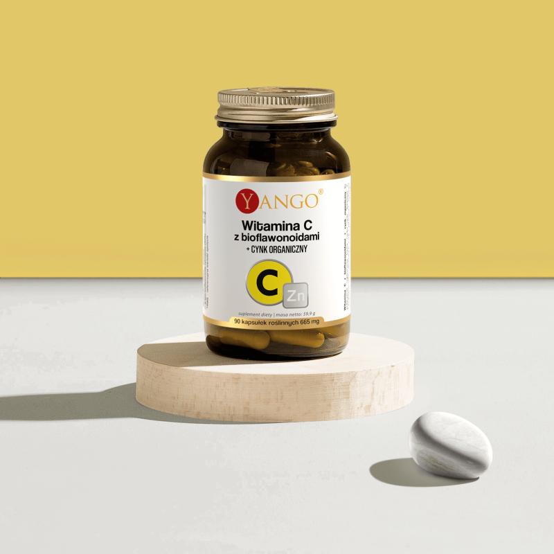 Witamina C z bioflawonoidami + CYNK ORGANICZNY – 90 kaps.
