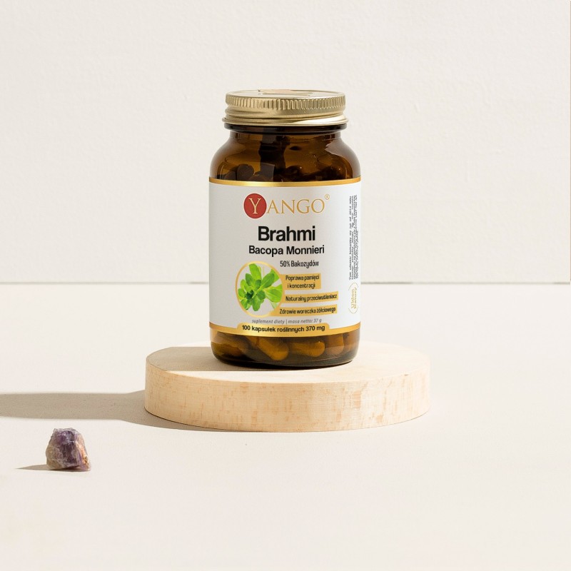 Brahmi - ekstrakt 50% bakozydów – 100 kaps.
