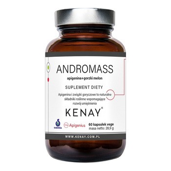 AndroMass Apigenina + Gorzki melon – 60 kaps.