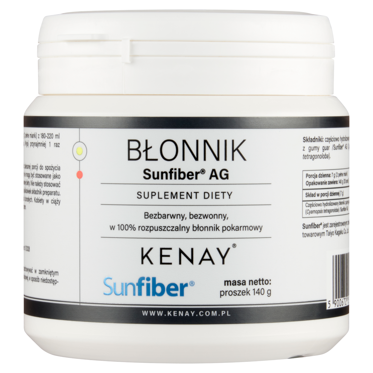 Błonnik Sunfiber® AG – 140 g