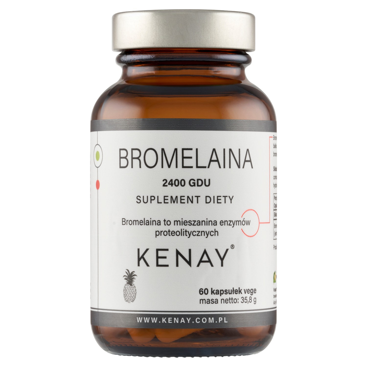Bromelaina 2400 GDU – 60 kaps.