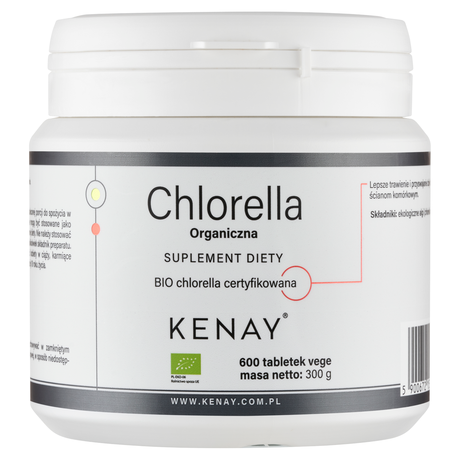Chlorella organiczna w tabletkach BIO – 600 tabl.