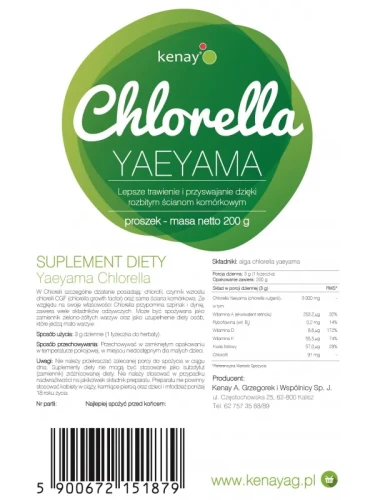 CHLORELLA Yaeyama w proszku – 200 g