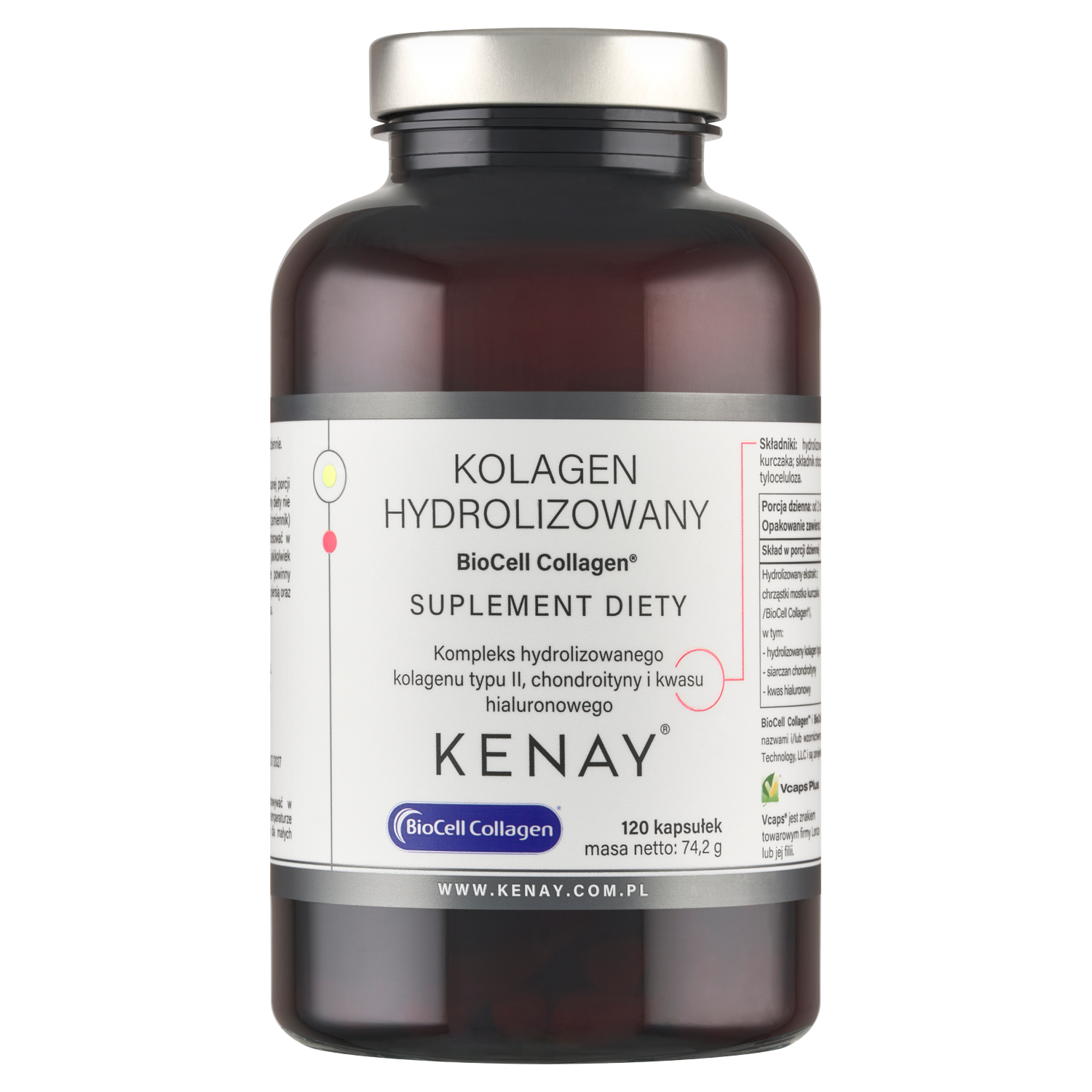 Kolagen hydrolizowany Typu II BioCell Collagen – 120  kaps.