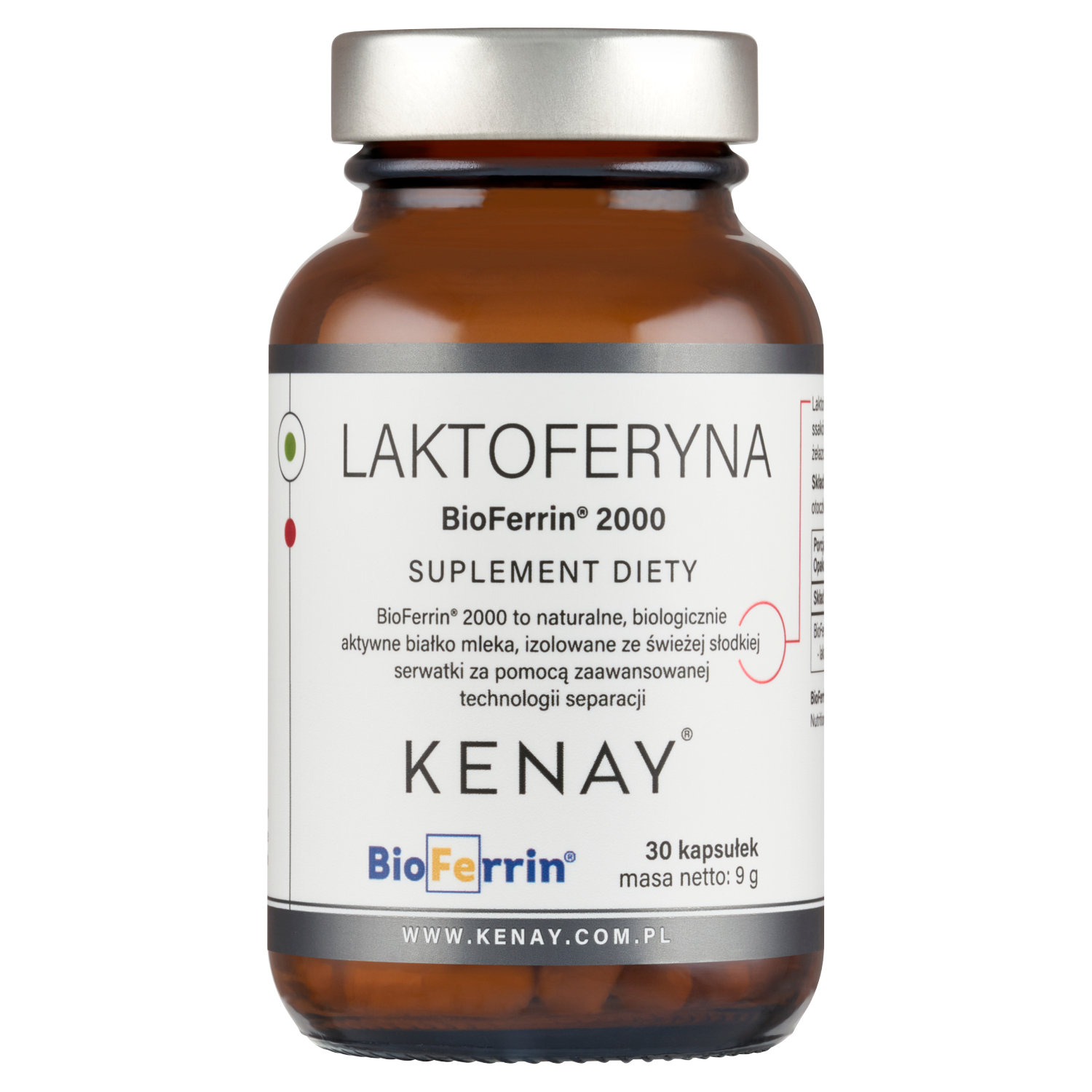 Laktoferyna BioFerrin® 2000 – 30 kaps.