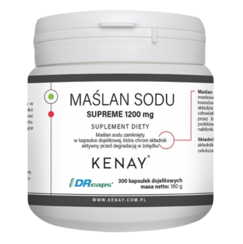 Maślan sodu SUPREME 1200 mg – 300 kaps.