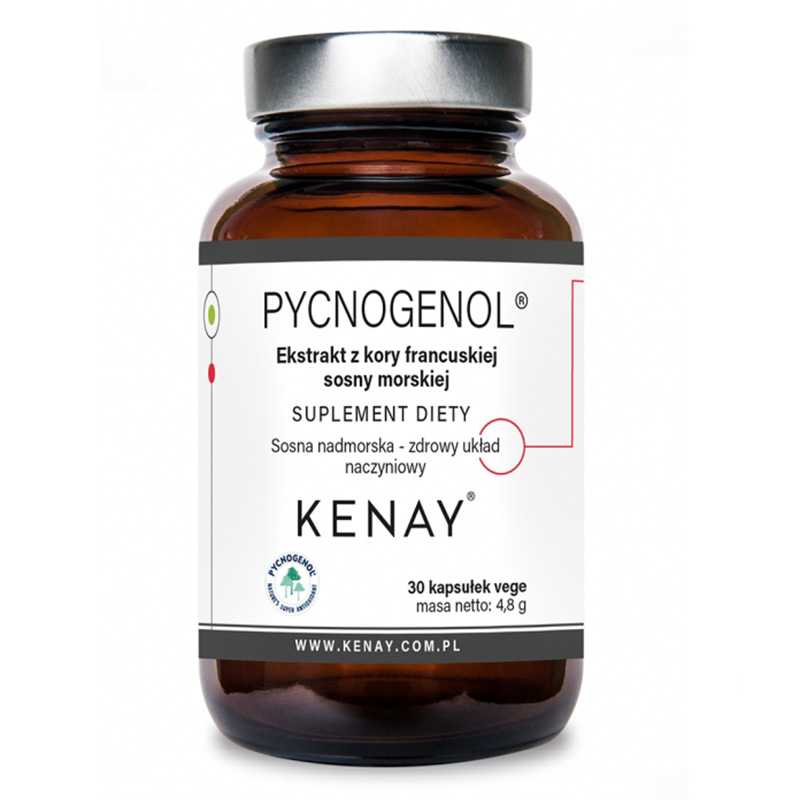 PYCNOGENOL Ekstrakt z kory francuskiej sosny morskiej – 30 kaps.