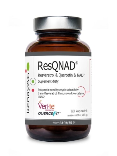 ResQNAD® (resweratrol, kwercetyna, NAD+) max rabat 25% – 60 kaps.