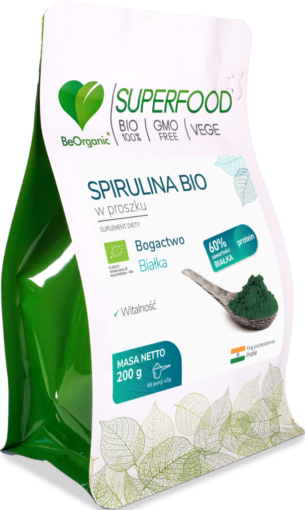Spirulina organiczna w proszku BIO – 200 g