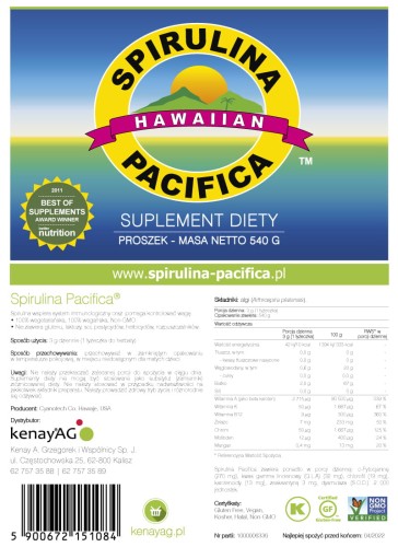 Spirulina Pacifica® proszek – 540 g