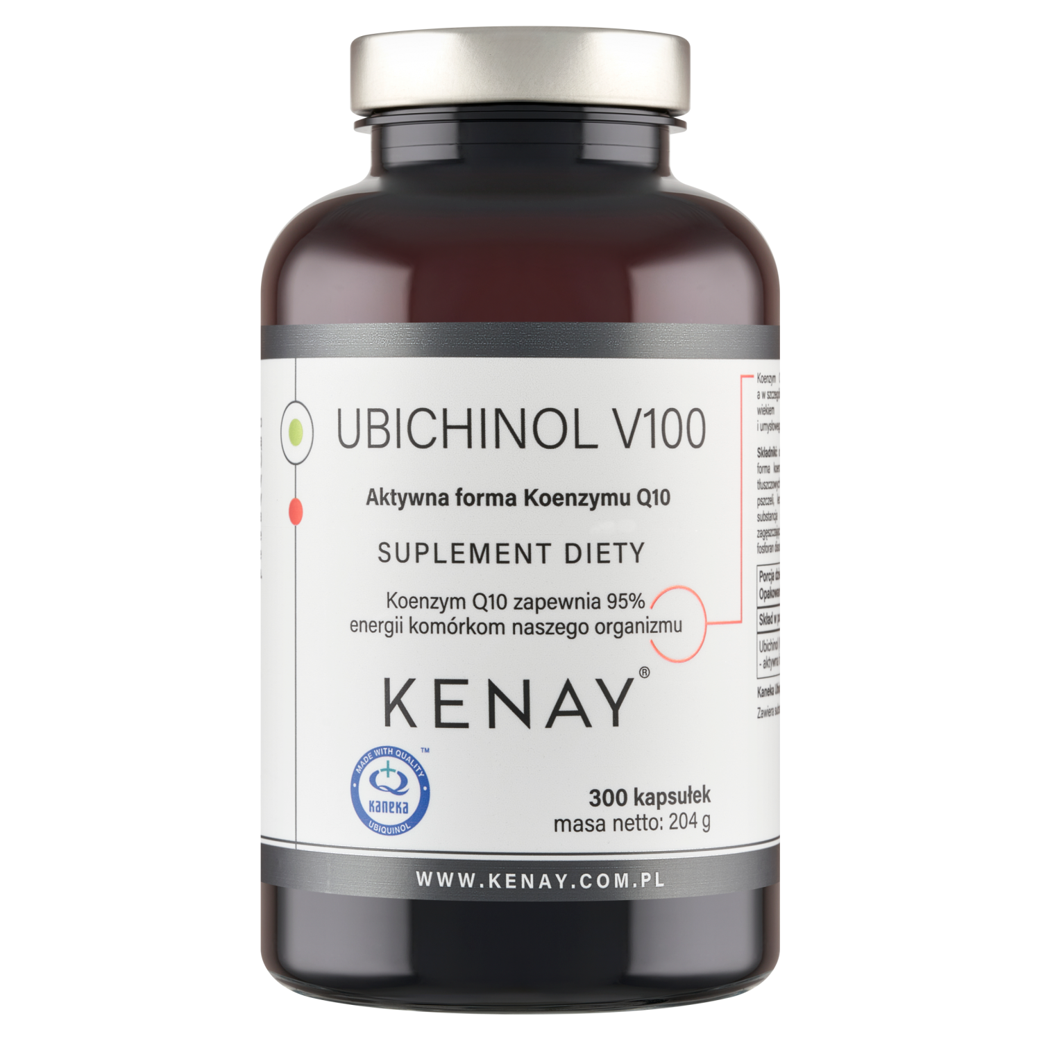UBICHINOL V100 zredukowany Q10 (100 mg) – 300 kaps.