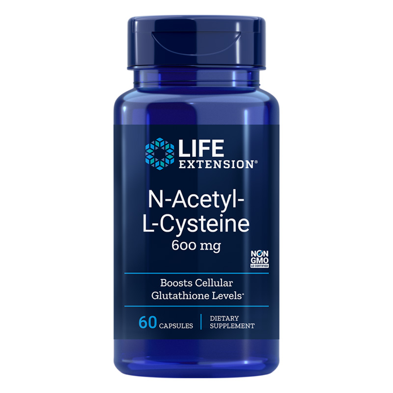 NAC N-acetylo-L-cysteina LifeExtension 600 mg (cena hurtowa: rabat max 25%) – 60 kaps.