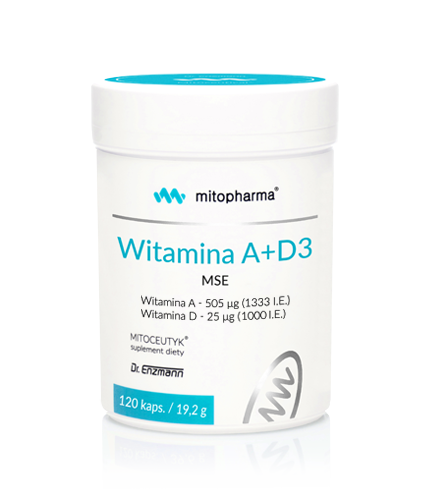Witamina A + D3 Dr Enzmann 120 kaps.