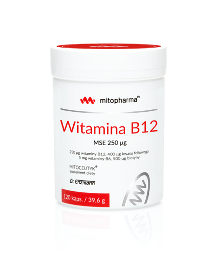 Witamina B12 MSE 250ug  120 kaps.