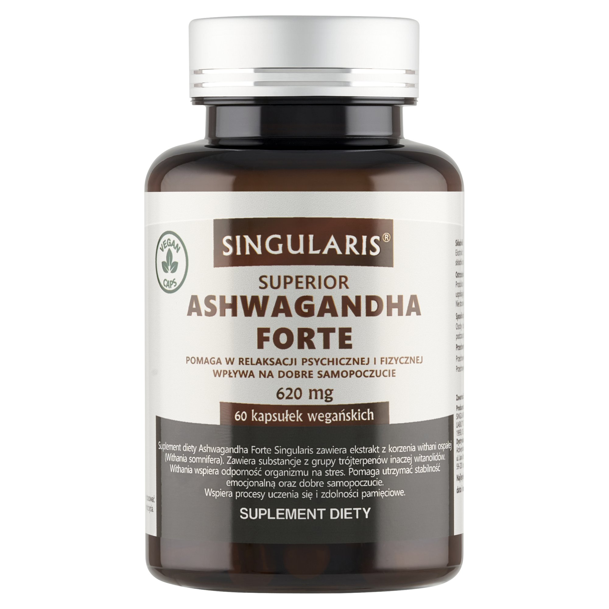 ASHWAGANDHA FORTE 620mg 60 kaps