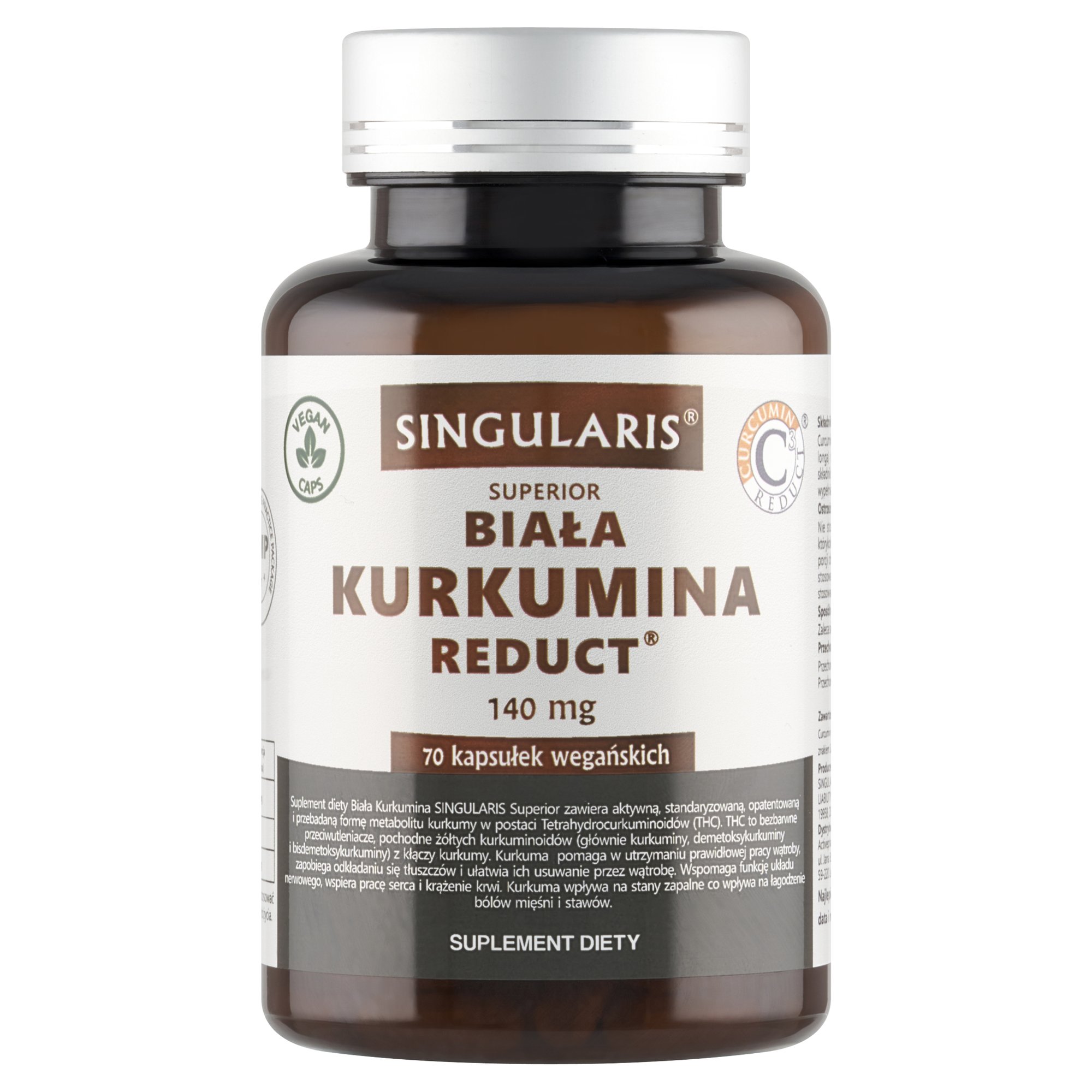 BIAŁA KURKUMINA REDUCT 70SZT.