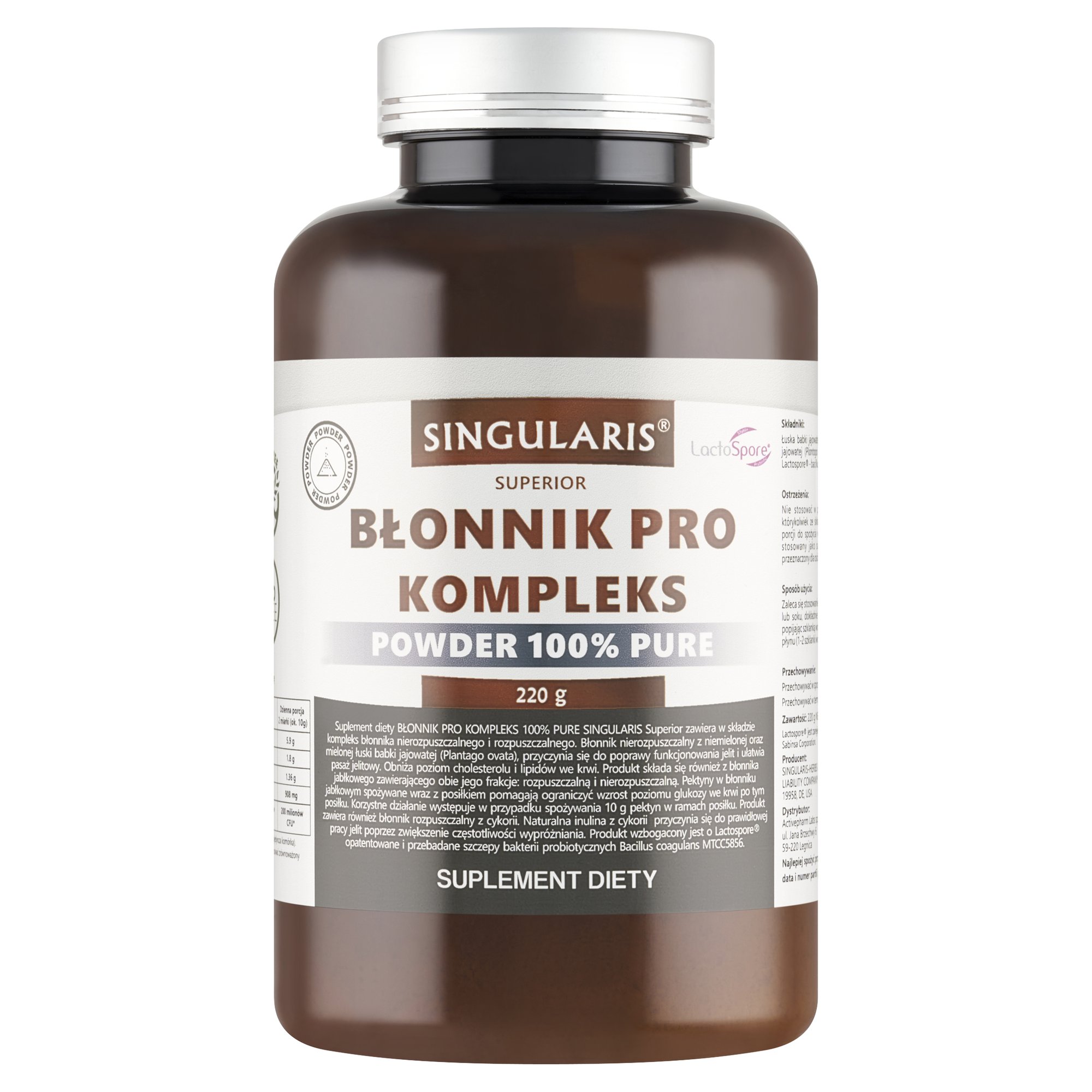 Błonnik Pro Kompleks Singularis Powder 100% Pure