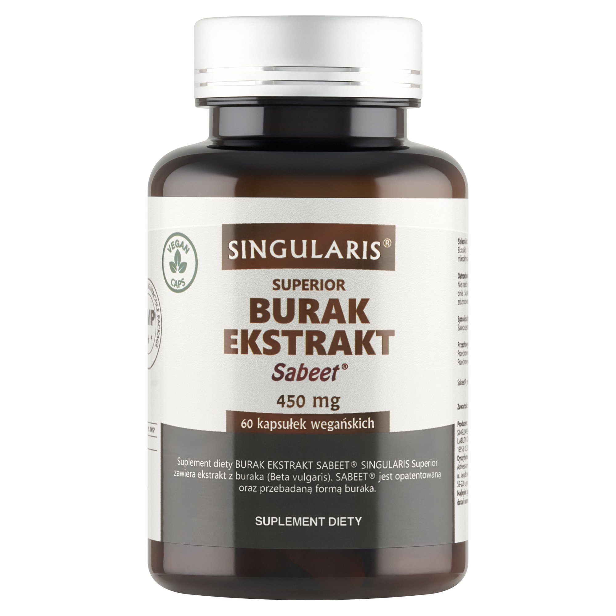 BURAK EKSTRAKT SABEET® 450 mg SINGULARIS® SUPERIOR - 60 kapsułek wegańskich