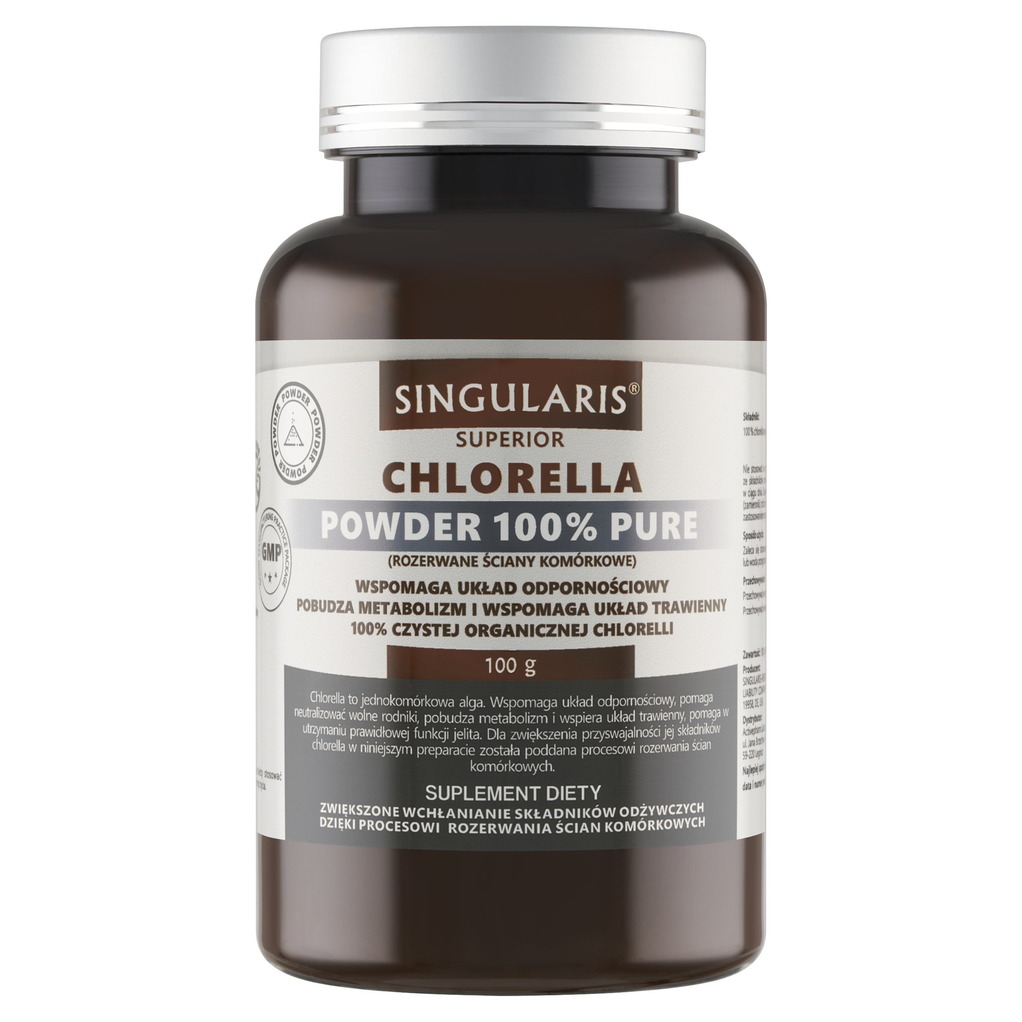 CHLORELLA POWDER 100% PURE 100g SINGLARIS SUPERIOR