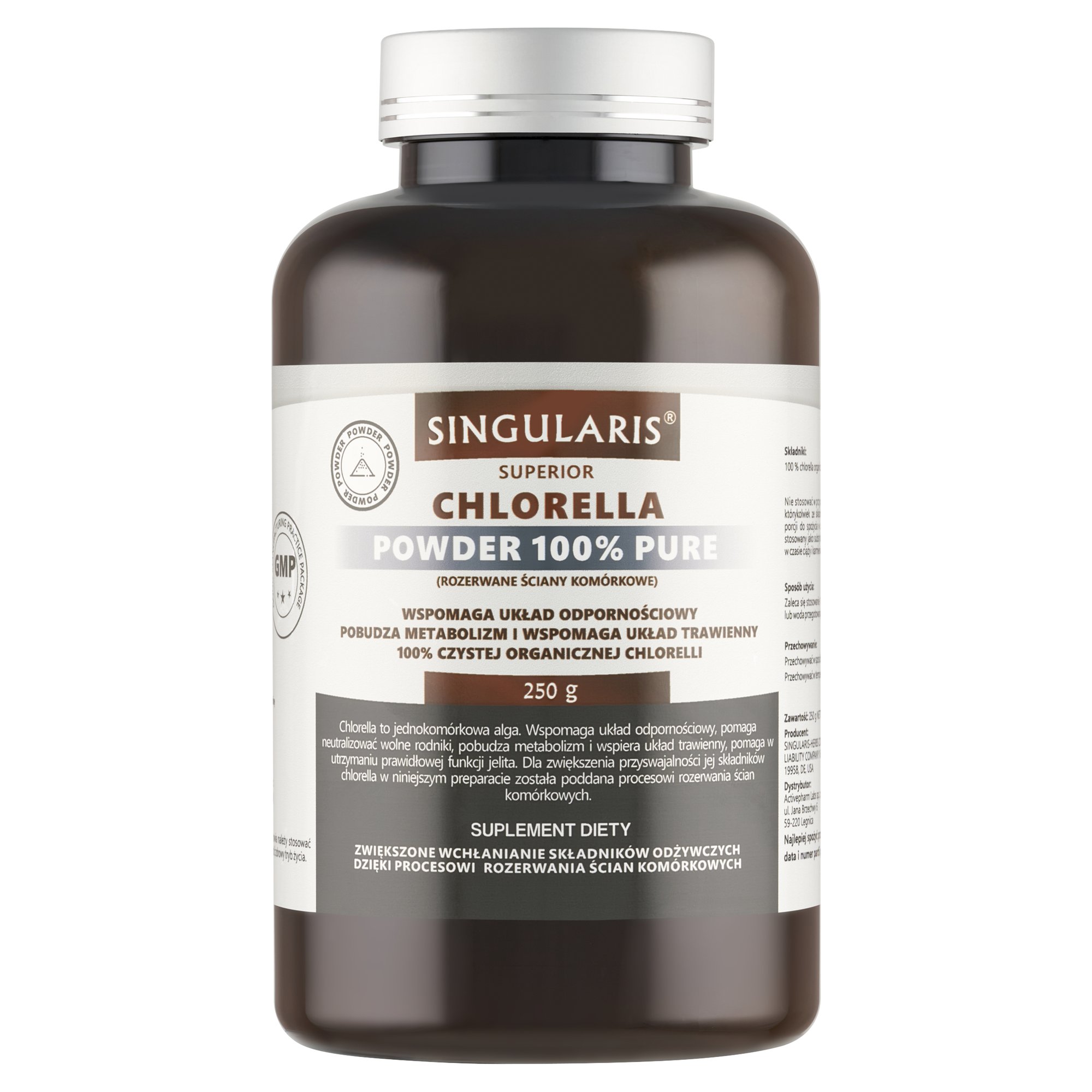 CHLORELLA POWDER 100% PURE 250g SINGLARIS SUPERIOR