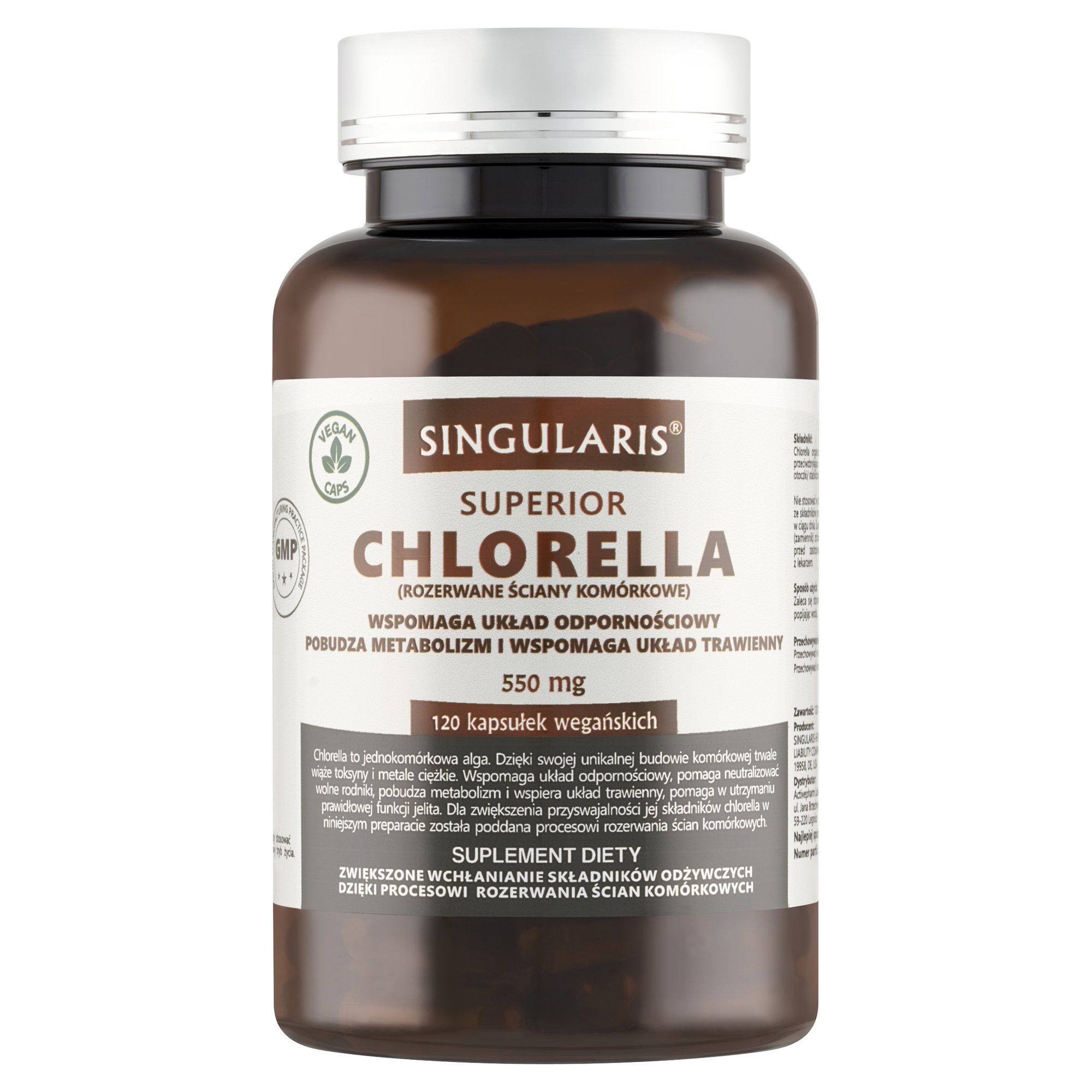 CHLORELLA SUPERIOR 550 mg 120 kaps