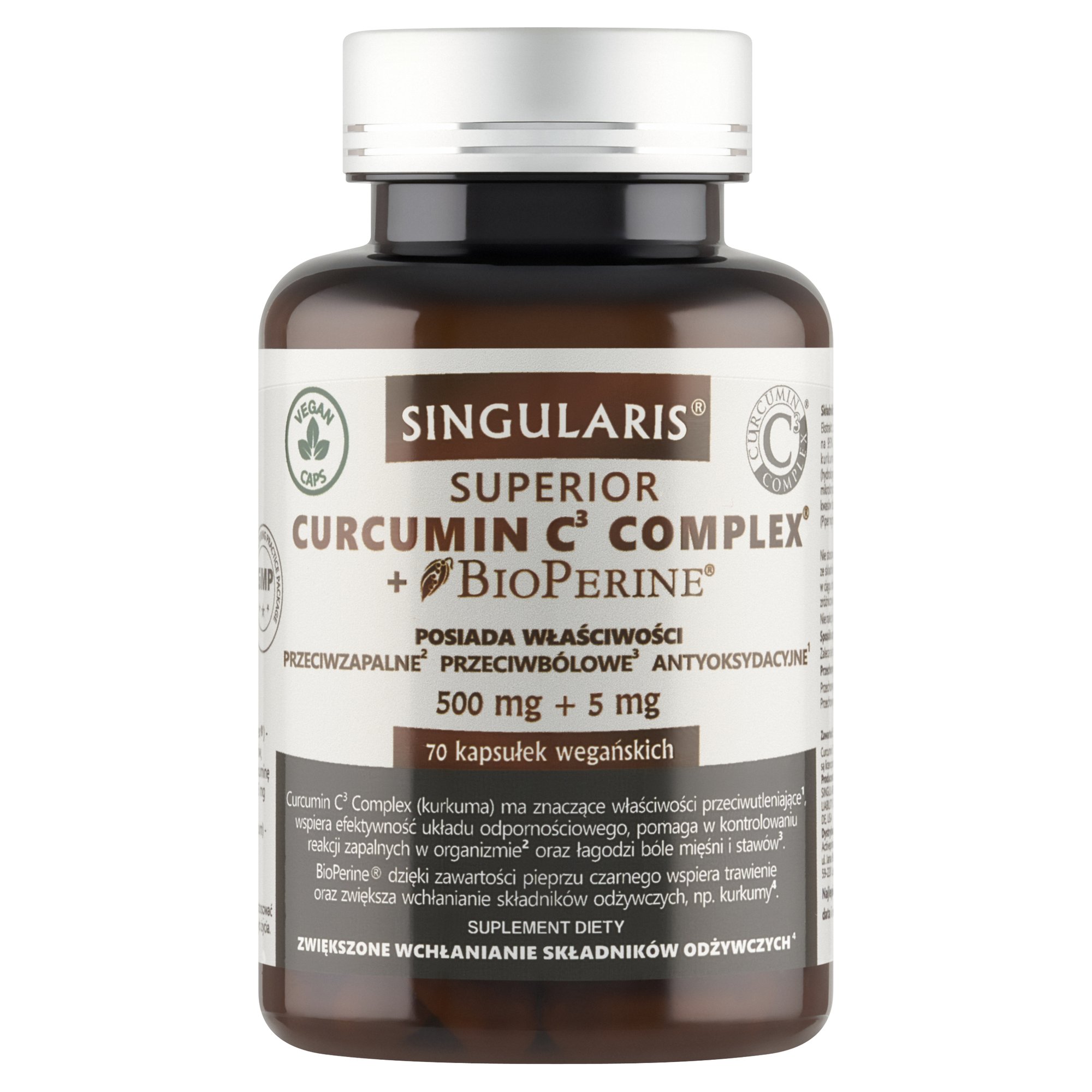 CURCUMIN C3 COMPLEX® + BIOPERINE® (Kurkuma) 70 kaps