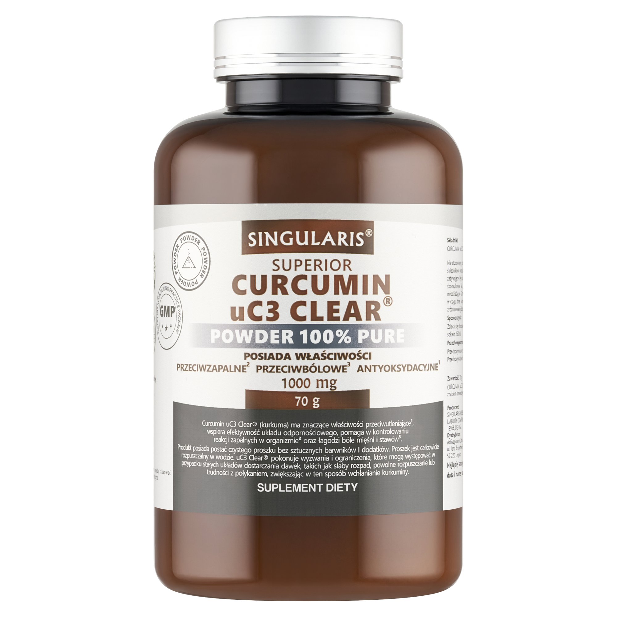 CURCUMIN UC3 CLEAR POWDER 100% PURE 70g