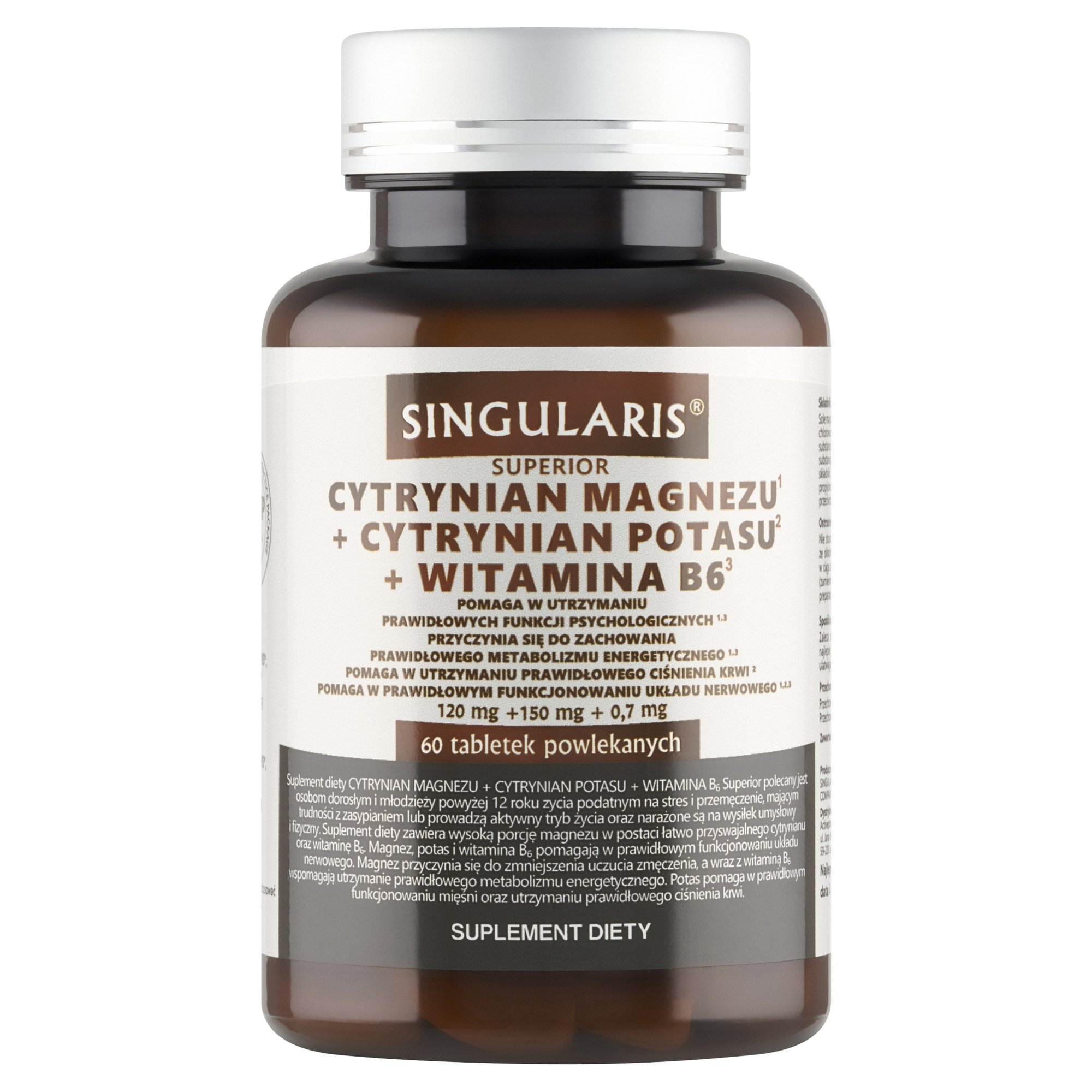 CYTRYNIAN MAGNEZU+ CYTRYNIAN POTASU+ WIT. B6 SINGULARIS 60 tabl.