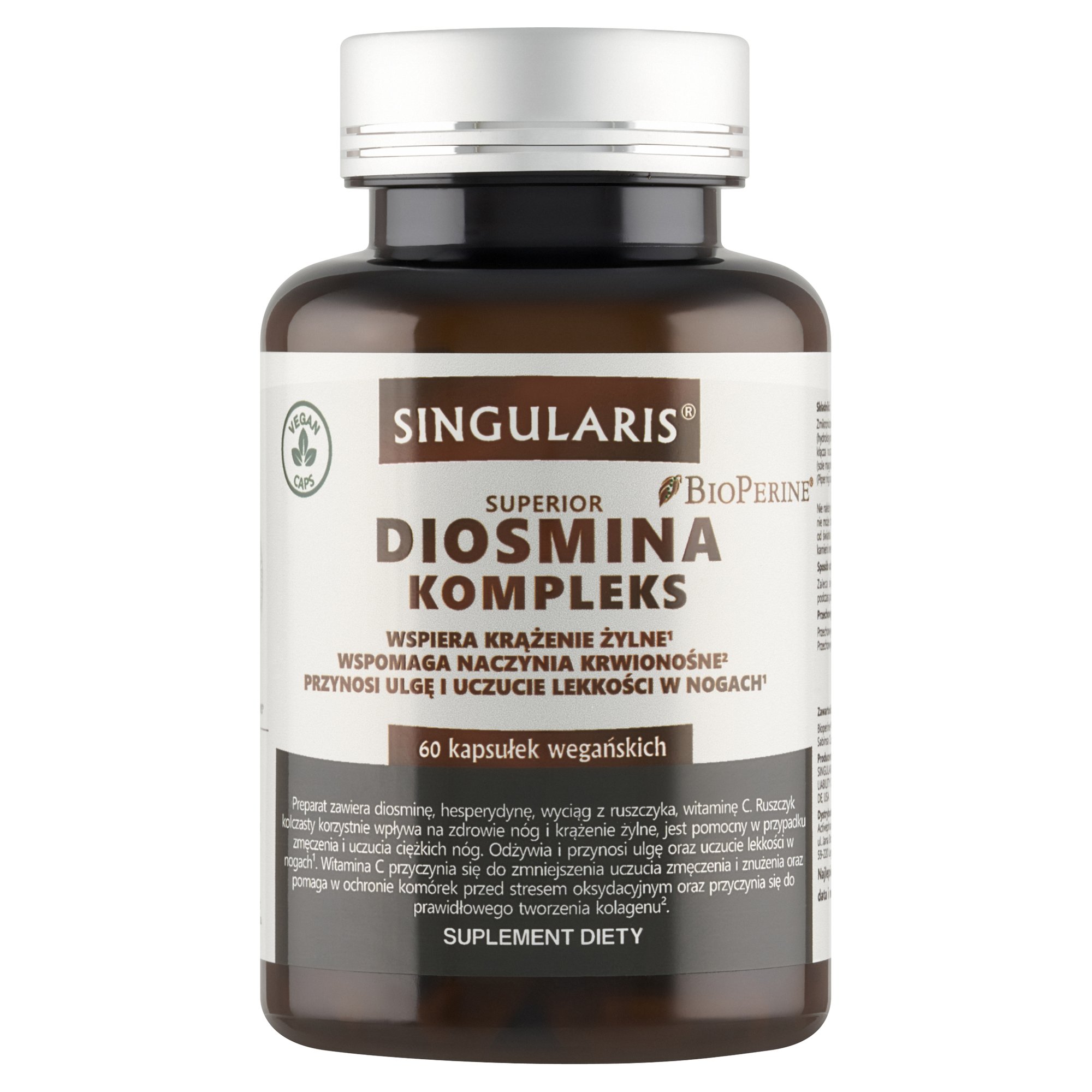 DIOSMINA KOMPLEKS SINGULARIS® SUPERIOR - 60 kapsułek wegańskich