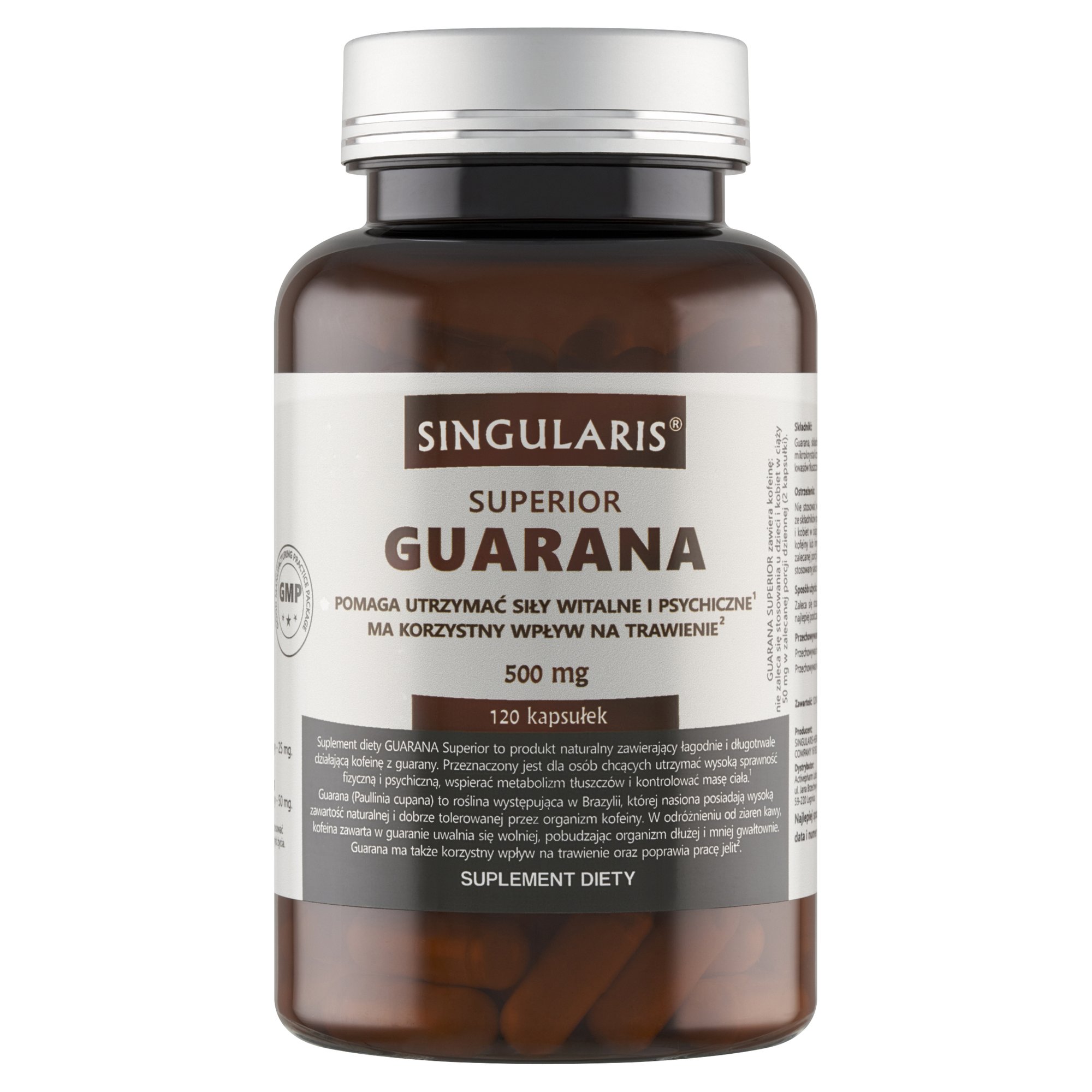 GUARANA 500 mg  SUPERIOR 120 kaps