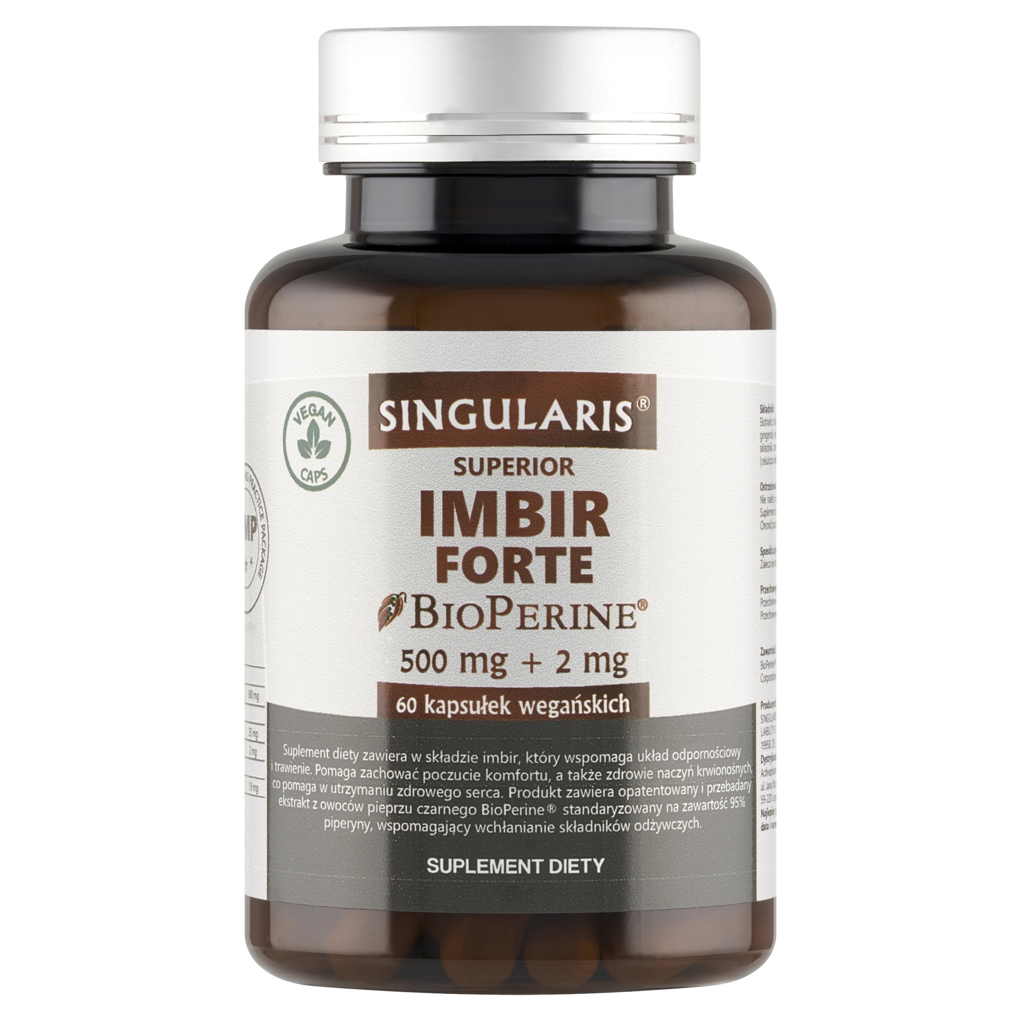 IMBIR FORTE SINGULARIS® SUPERIOR - 60 kapsułek wegańskich