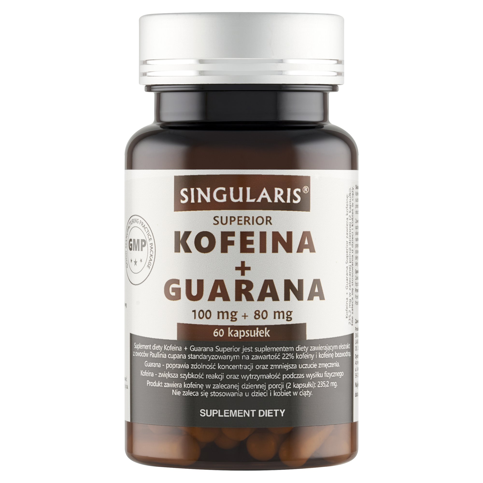 KOFEINA + GUARANA SINGULARIS® SUPERIOR - 60 kapsułek