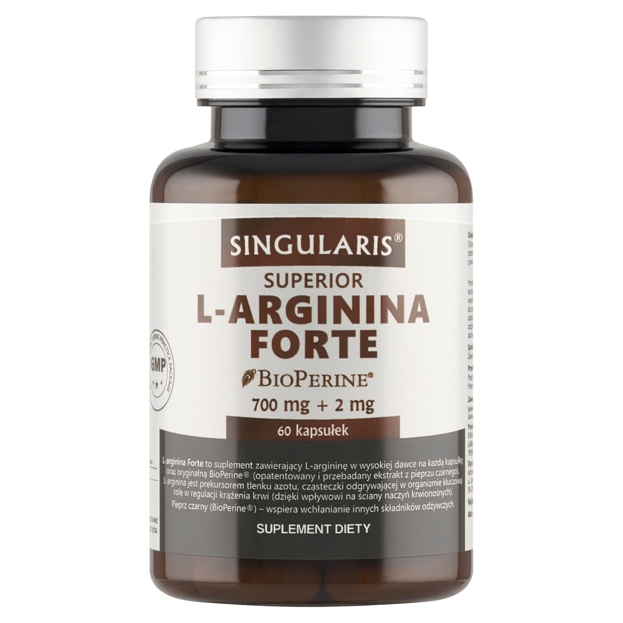 L-ARGININA FORTE SINGULARIS® SUPERIOR 60 kapsułek