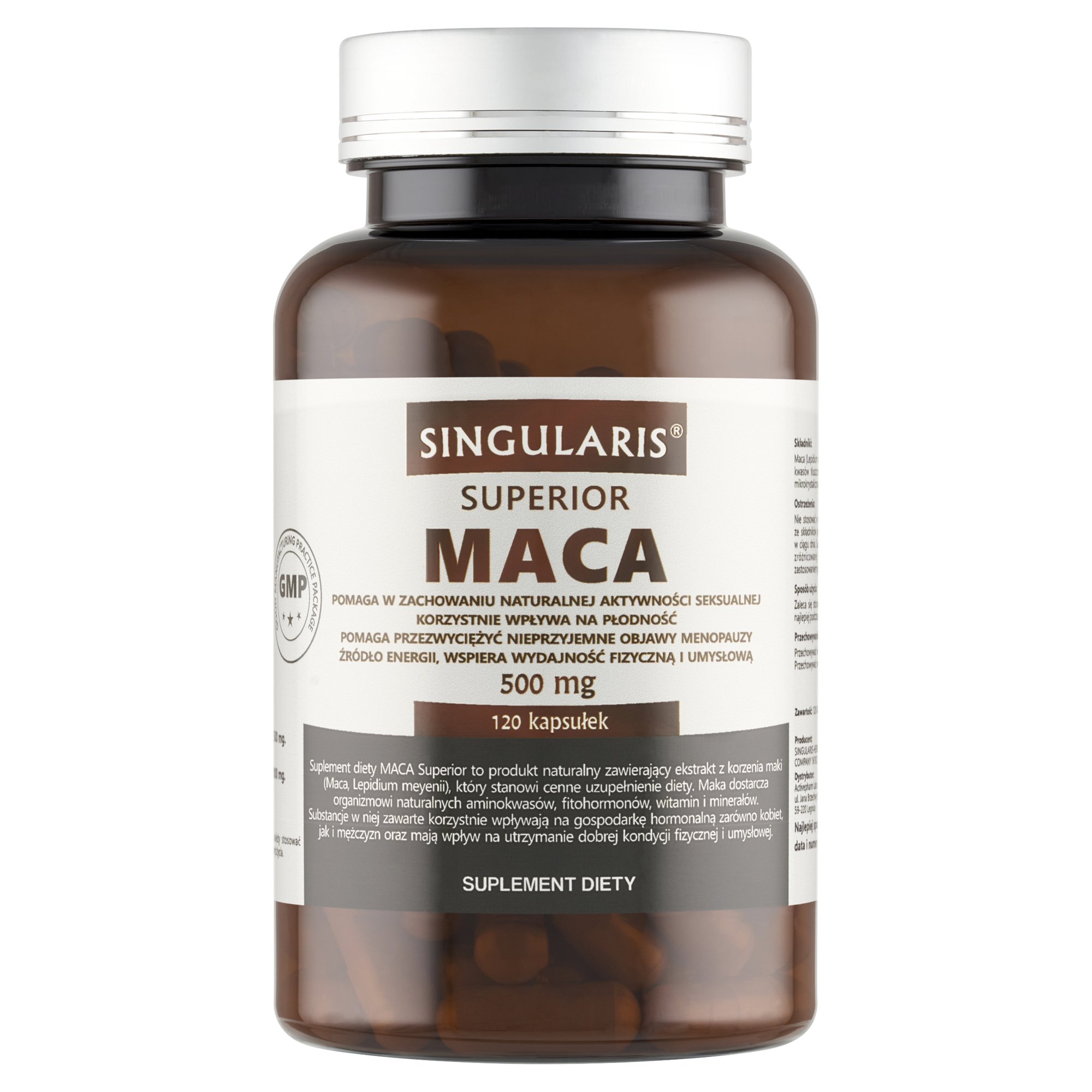 MACA 500 mg SUPERIOR 120 kaps