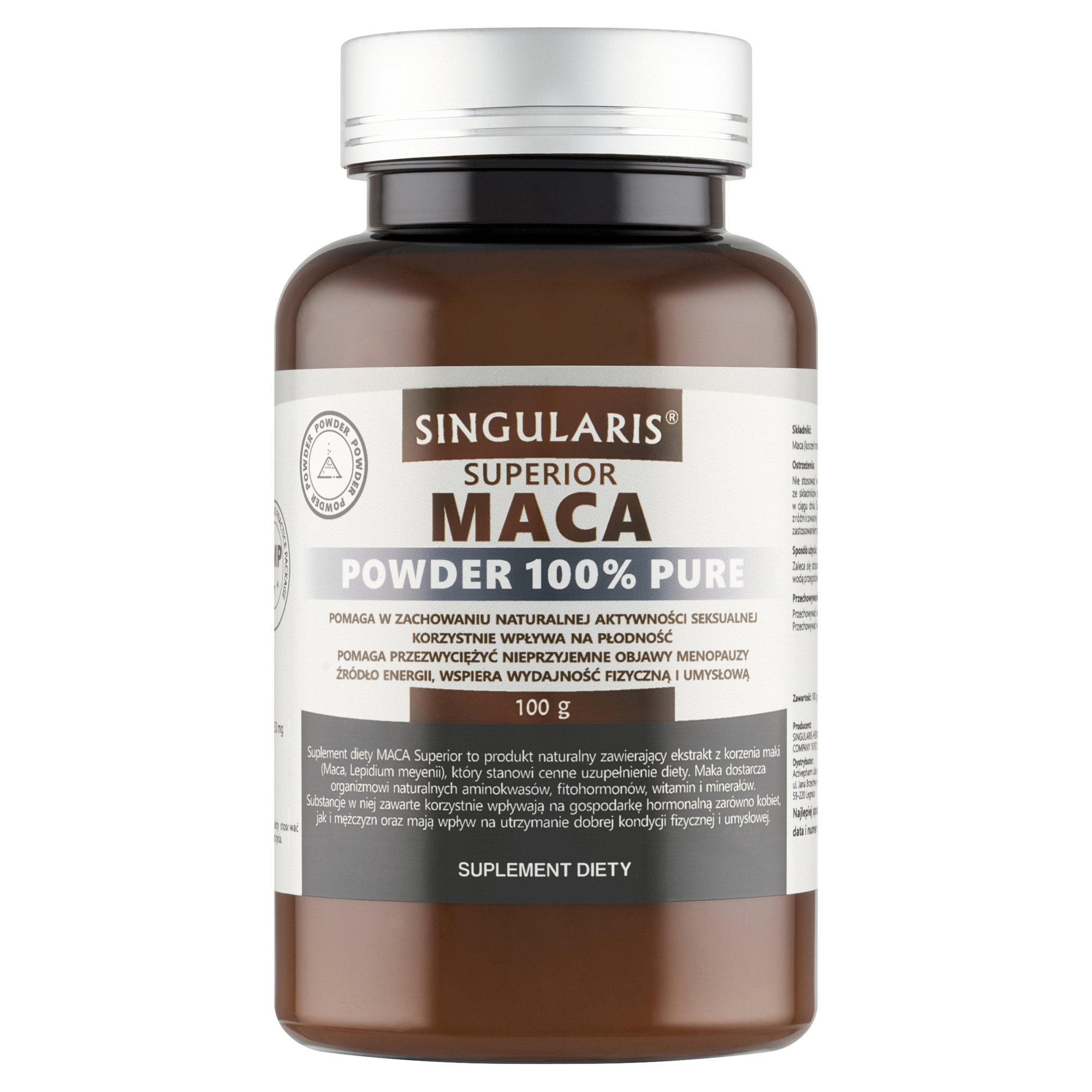 MACA POWDER 100% PURE 100g SINGULARIS SUPERIOR