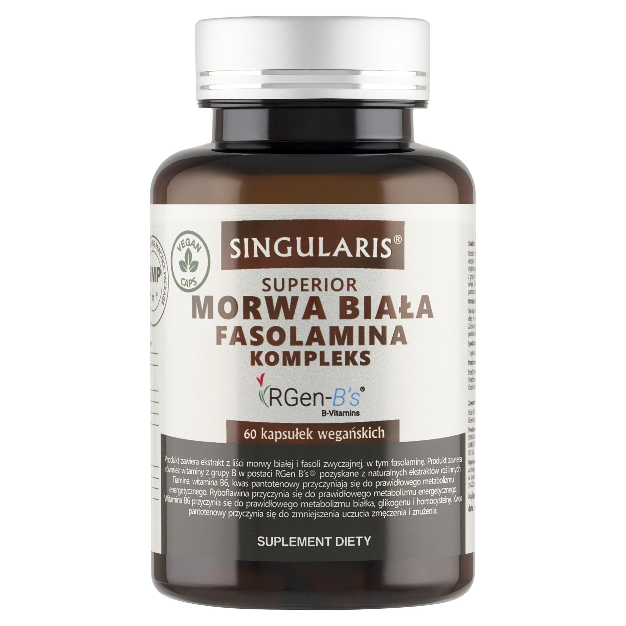 MORWA BIAŁA FASOLAMINA SINGULARIS® SUPERIOR - 60 kapsułek wegańskich