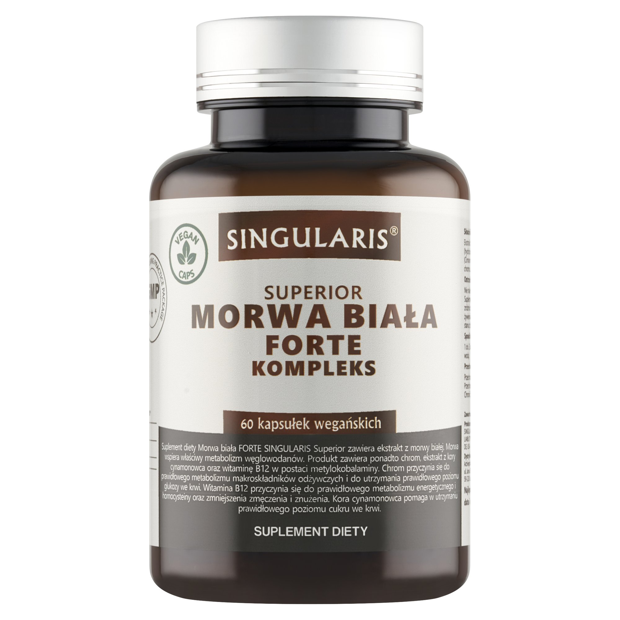 MORWA BIAŁA FORTE KOMPLEKS SINGULARIS® SUPERIOR - 60 kapsułek wegańskich