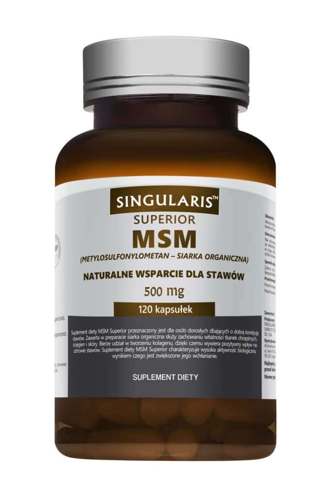 MSM 500 mg SUPERIOR (Stawy) 120 kaps