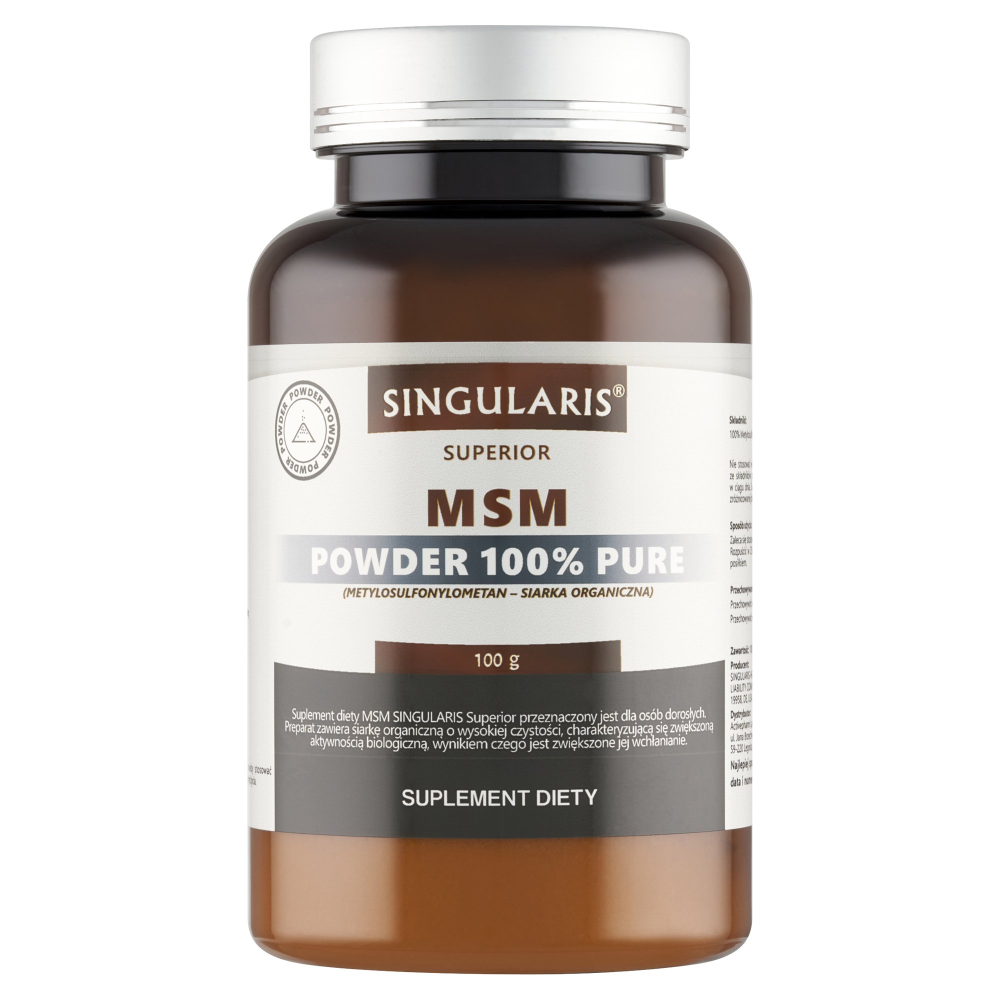 MSM POWDER 100% PURE 100g SINGULARIS SUPERIOR