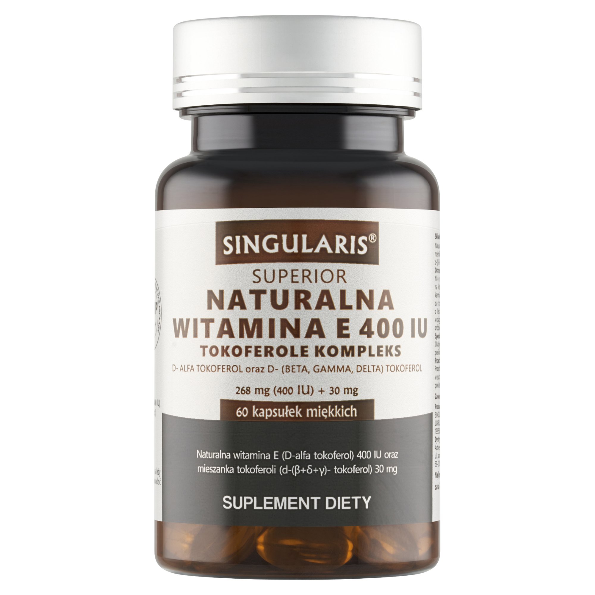 NATURALNA WITAMINA E 400 IU 60 kaps
