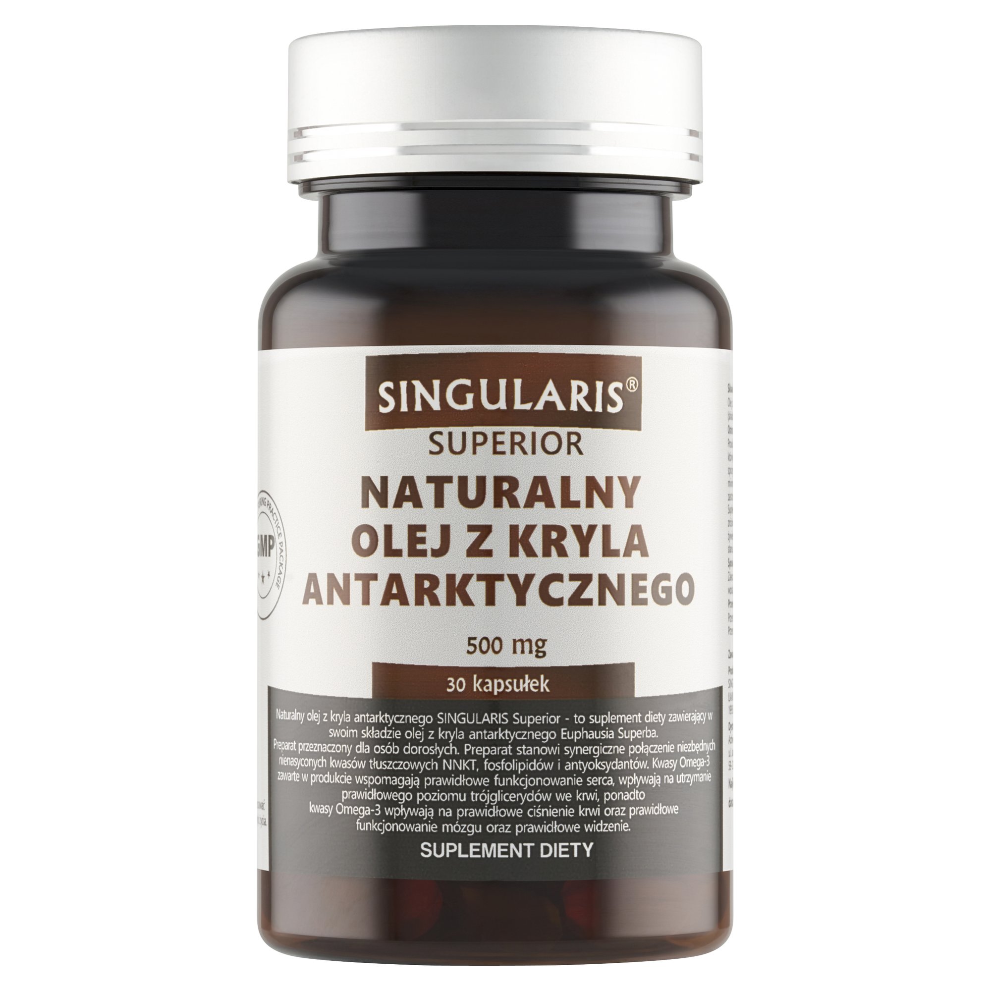NATURALNY OLEJ Z KRYLA ANTARKTYCZNEGO 500 mg SINGULARIS® SUPERIOR - 30 kapsułek