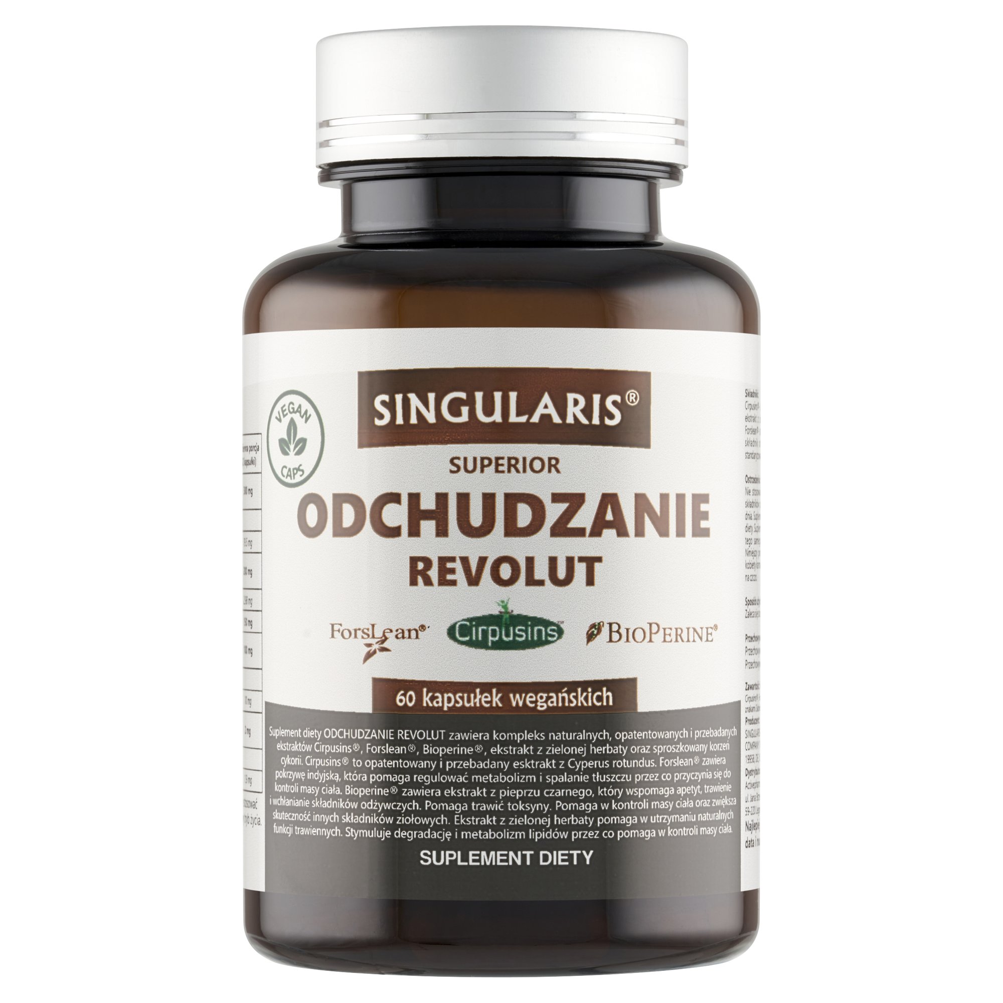 ODCHUDZANIE REVOLUT SINGULARIS® 60 kapsułek wegańskich