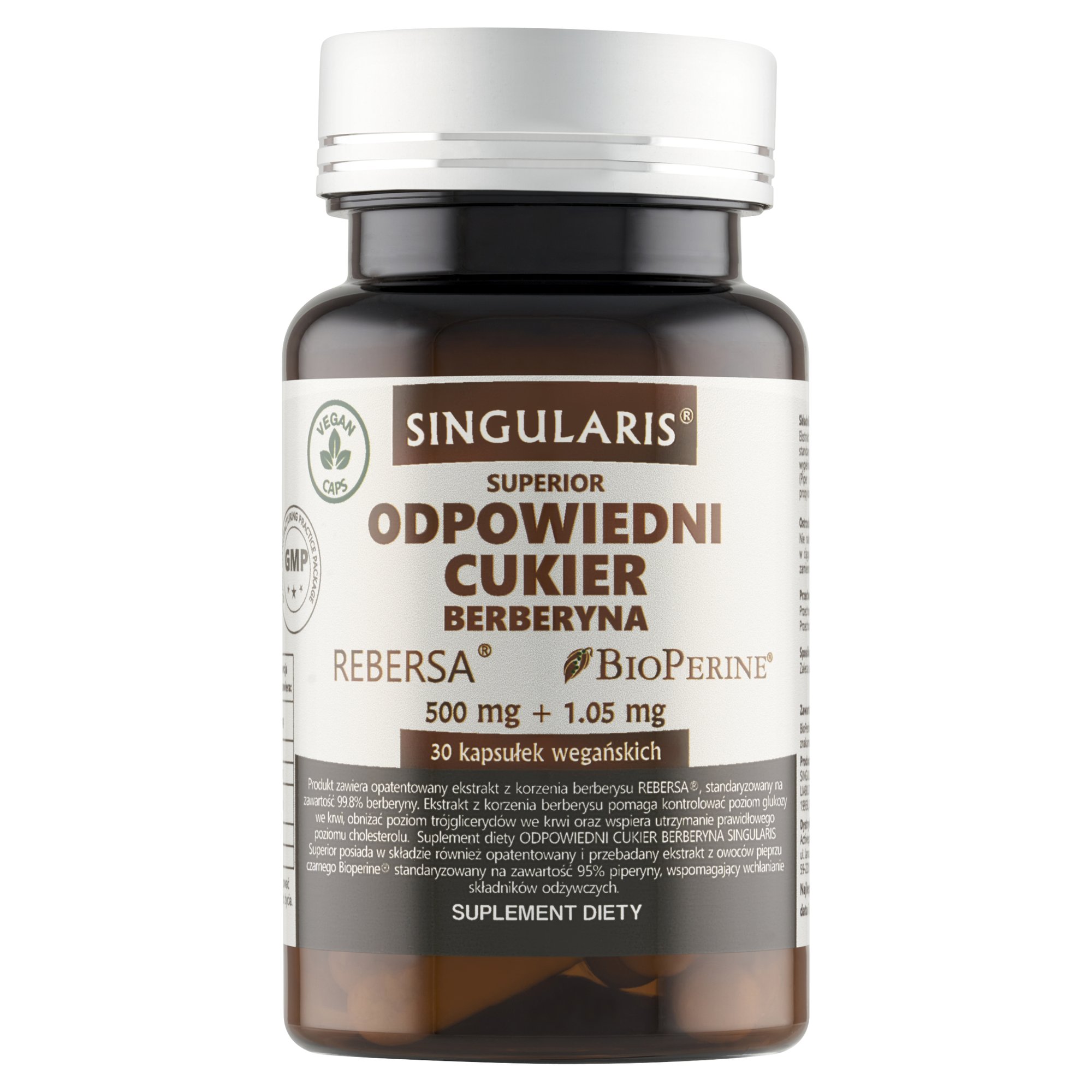ODPOWIEDNI CUKIER - BERBERYNA - 30 kapsułek