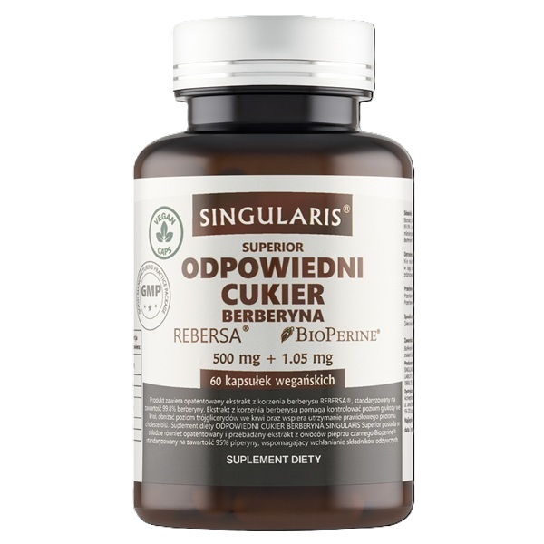 ODPOWIEDNI CUKIER - BERBERYNA - 60 kapsułek
