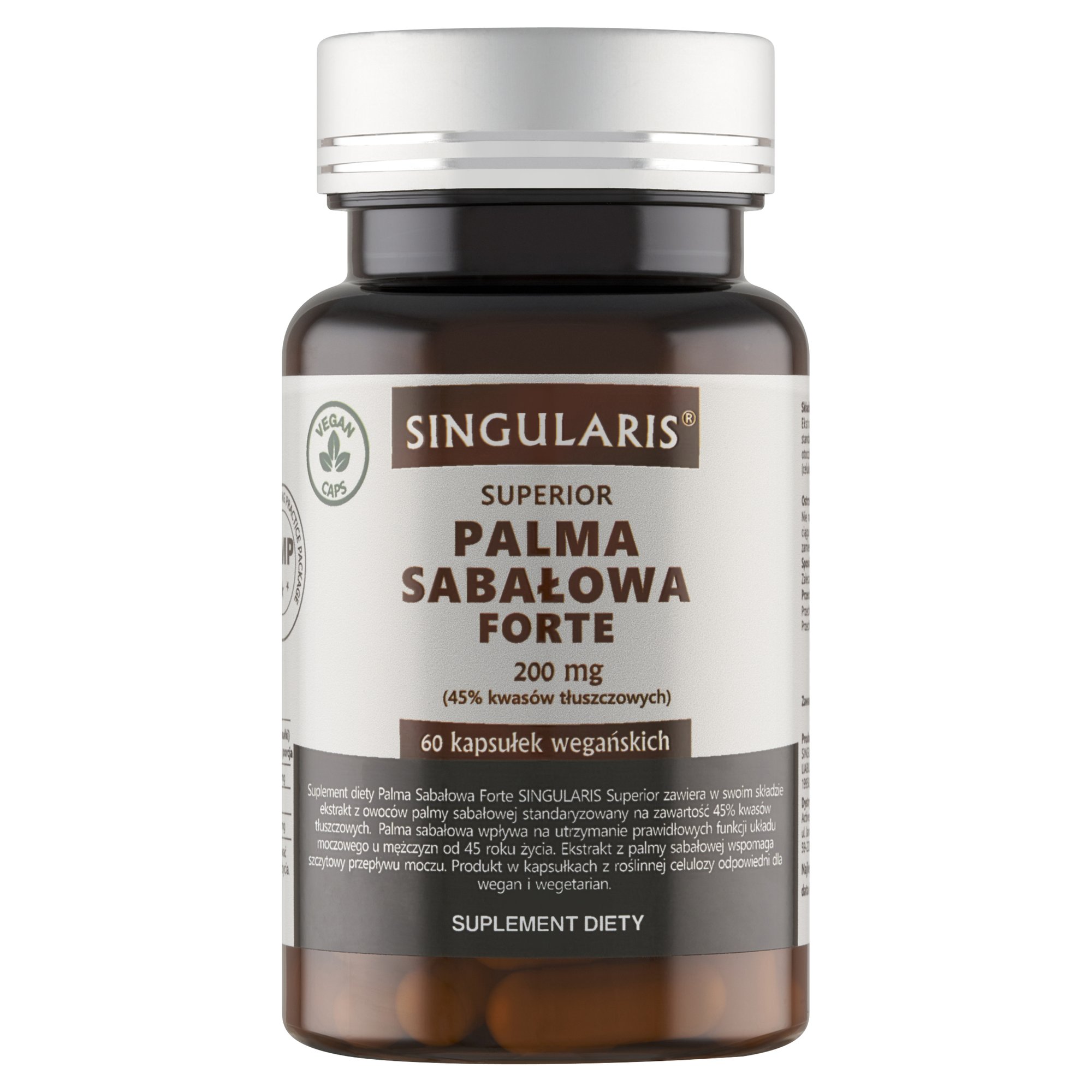 PALMA SABAŁOWA FORTE SINGULARIS® SUPERIOR - 60 kapsułek wegańskich