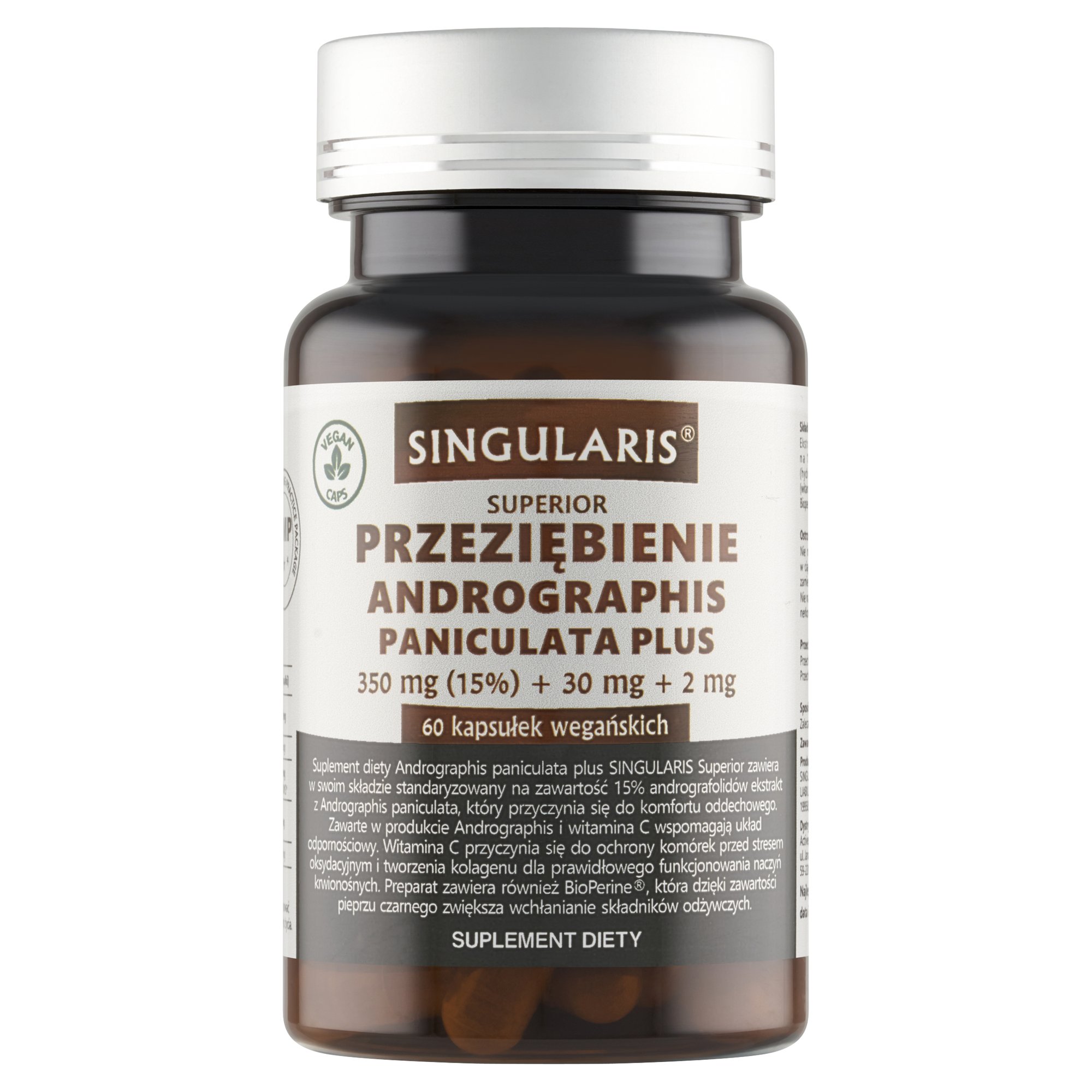 PRZEZIĘBIENIE ANDROGRAPHIS PANICULATA SINGULARIS®-60 kapsułek wegańskich