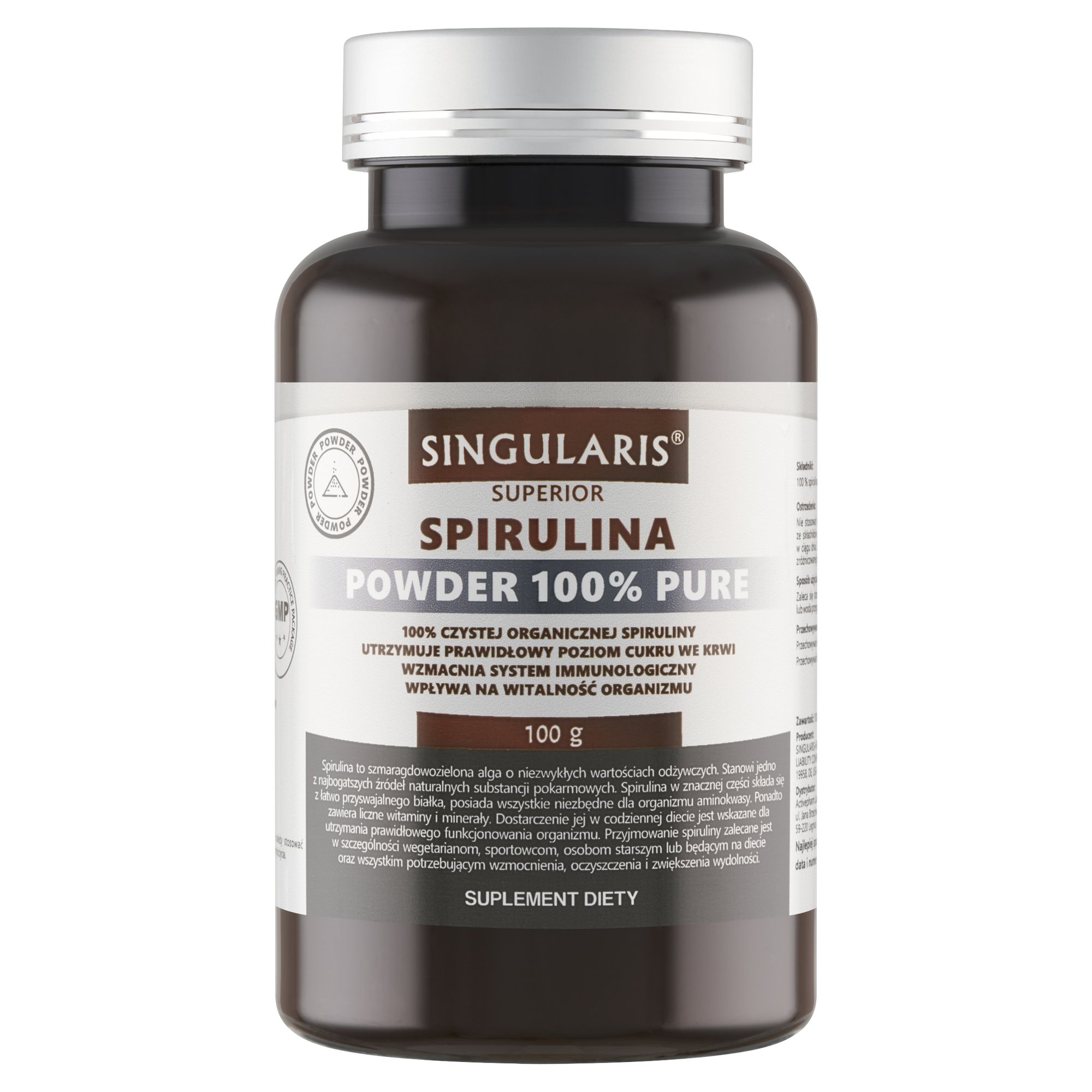 SPIRULINA POWDER 100% PURE 100g SINGULARIS SUPERIOR